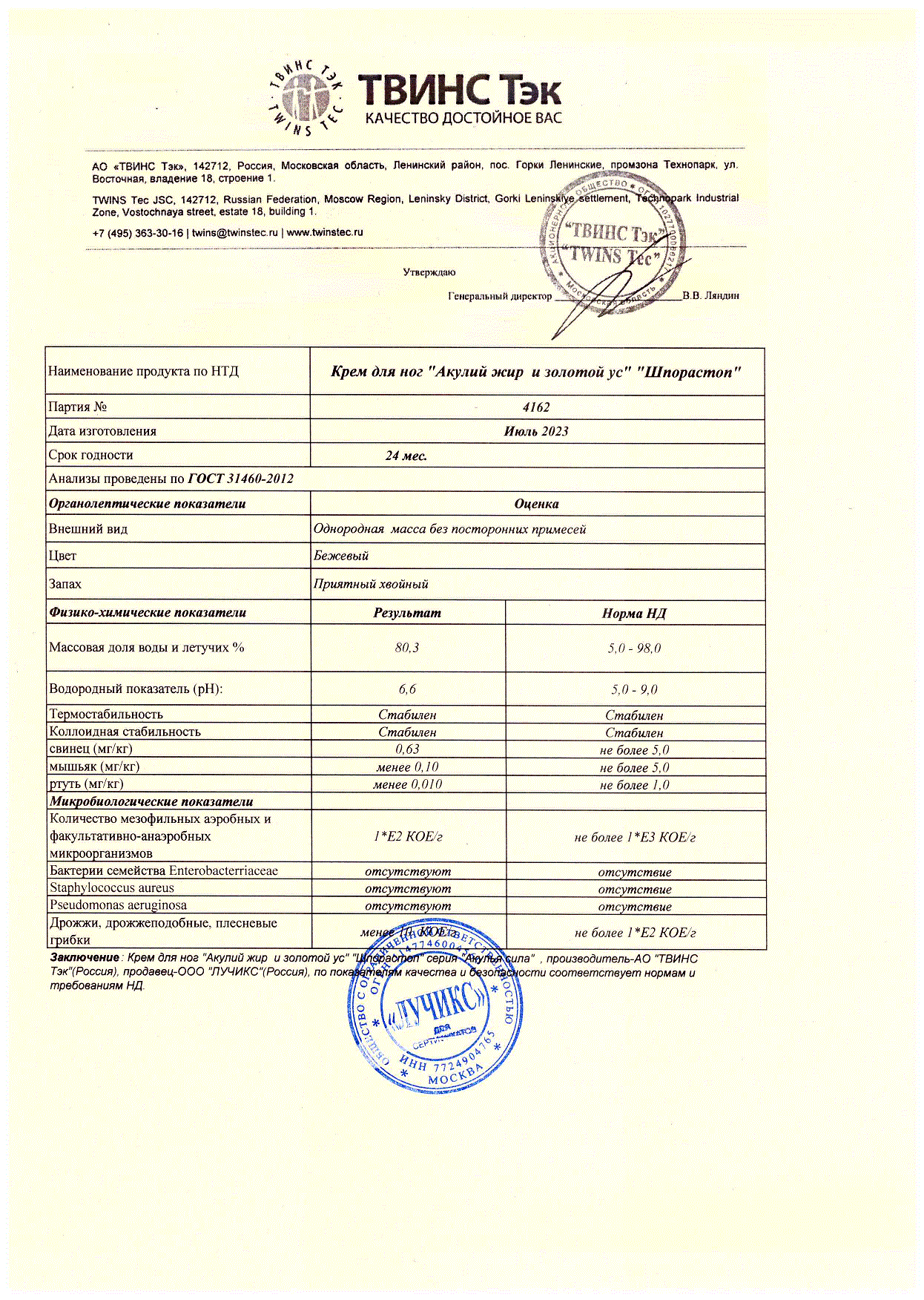 Паспорт №072023
